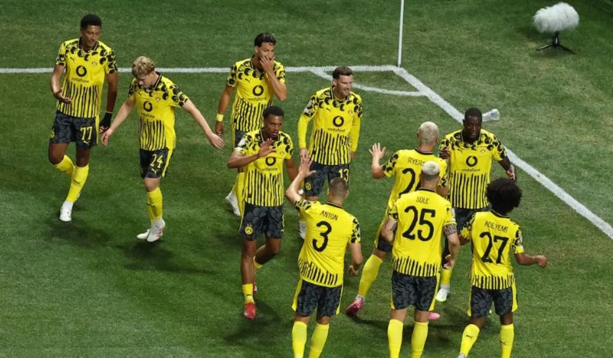 COLECTIVO. Si bien Guirassy marcó los dos goles, el juego asociado de los alemanes fue clave.