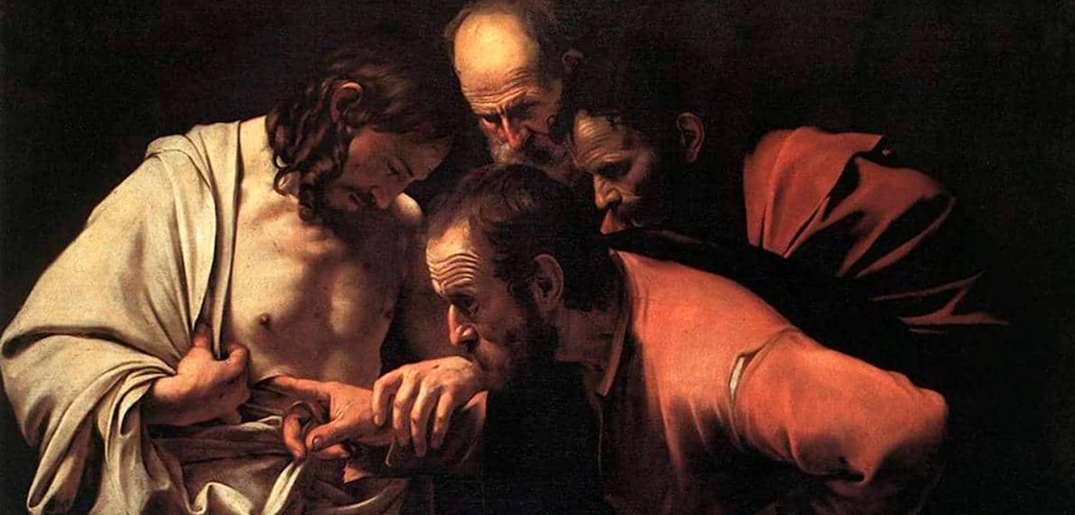 La incredulidad de Santo Tomás es un cuadro pintado por Caravaggio en 1602.