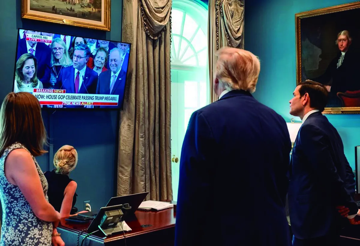 “GRANDE Y HERMOSO”. Así calificó Trump al proyecto que envió hace un mes al Congreso de Estados Unidos.