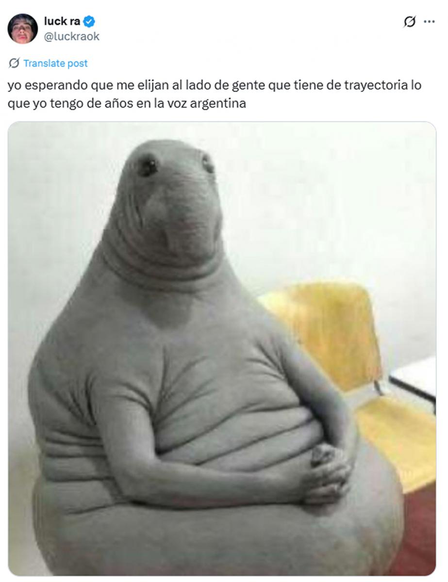 Luck Ra se asumió como el menos favorito en La Voz y las risas estallaron