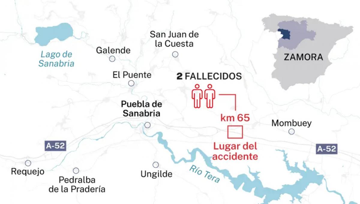 Palacios de Sanabria, el escenario del trágico accidente que acabó con la vida de Diogo Jota y su hermano André