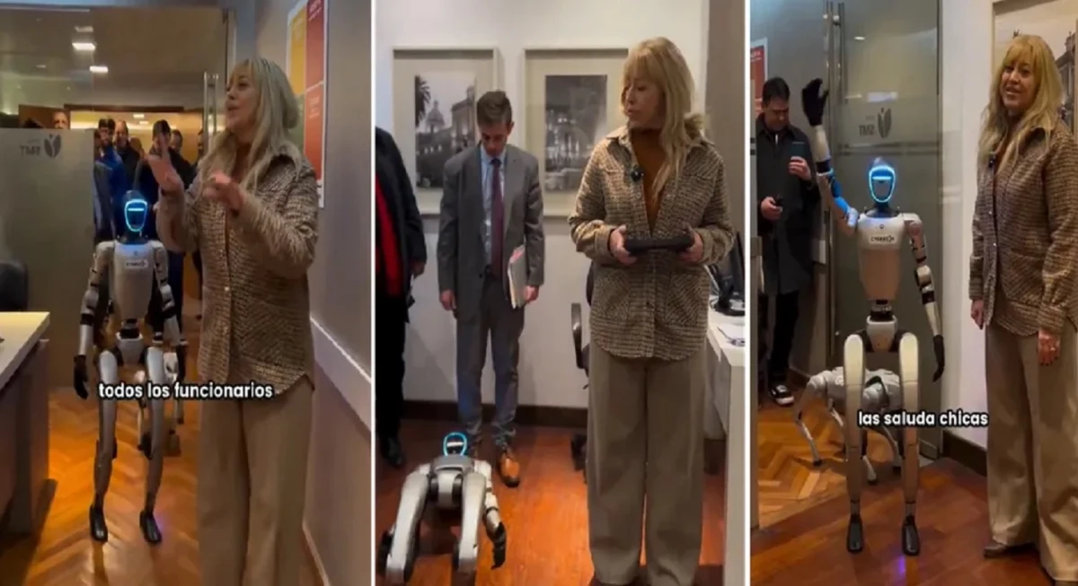 “Vamos a tener que cambiar todos los funcionarios por robots”: la broma viral de Chahla tras recibir la visita de Chicho y Amancio
