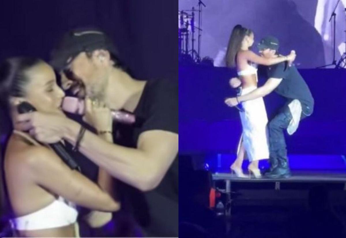 El incómodo momento entre Enrique Iglesias y Emilia Mernes que incendió las redes: el gesto del cantante español se volvió viral