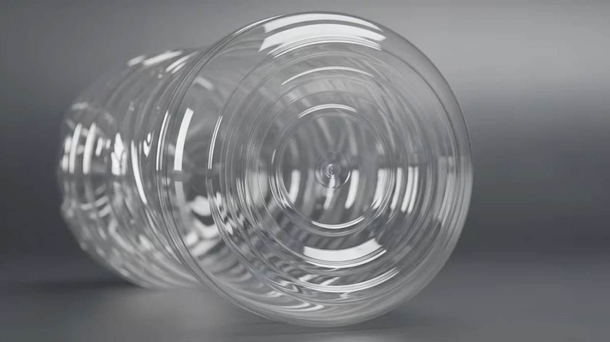 ¿Por qué las botellas de plástico no tienen una hendidura en la base?