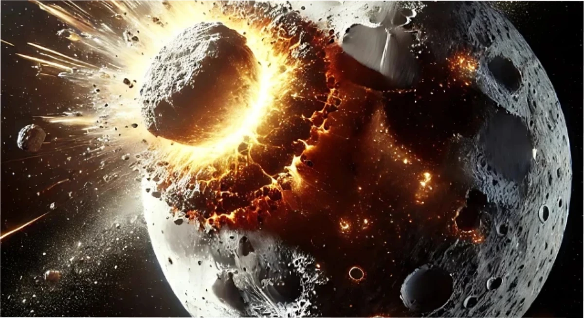 Los fragmentos lunares llegarían algunos artefactos y humanos del espacio.