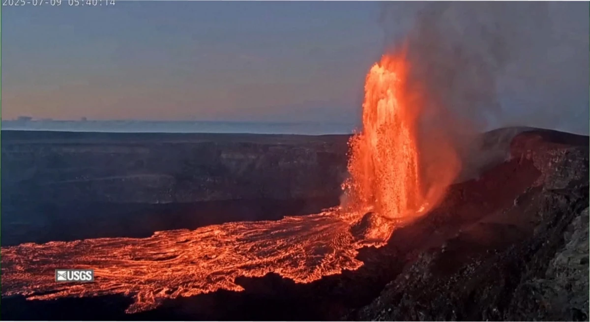 Fuentes de lava surgieron del volcán Kilauea. Fuente: CNN News