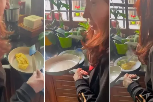 Cristina Kirchner cocinando huevos revueltos: el primer video desde su prisión domiciliaria