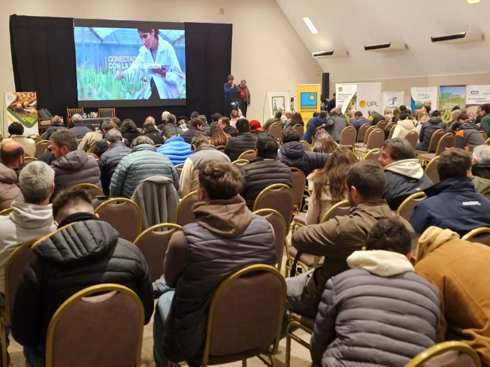 ÉXITO. El XXVIII° Taller de Variedad y Manejo de Soja, organizado por la Eeaoc en los predios de la Sociedad Rural de Tucumán, contó con una participación que superó los 250 asistentes.
