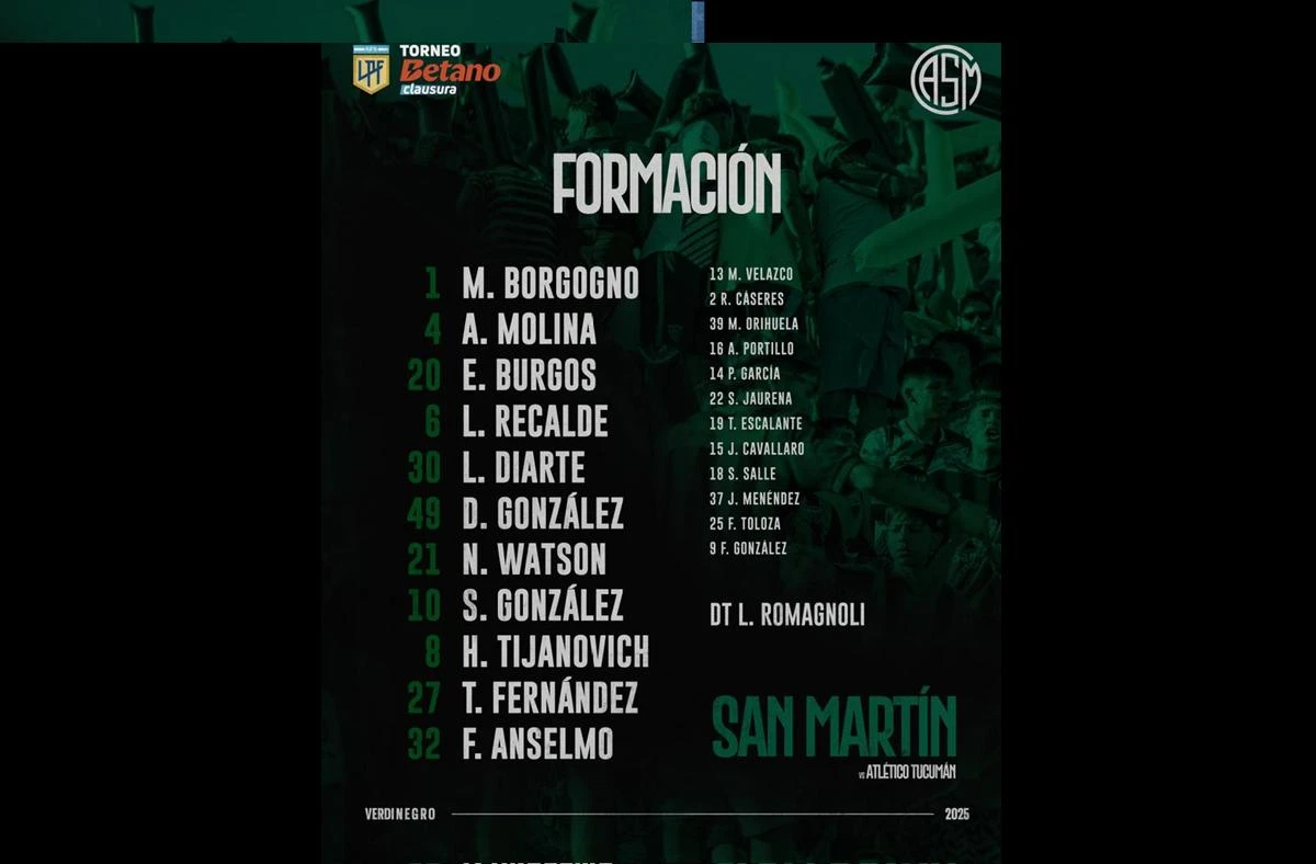 Los once de los visitantes