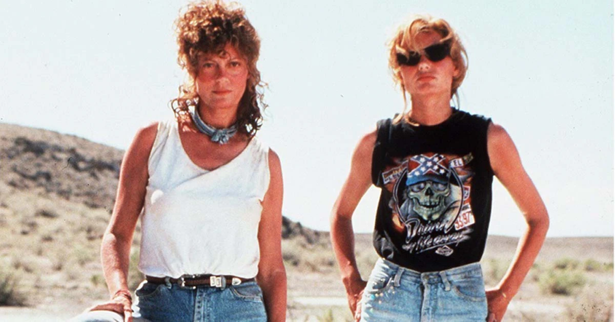 AMIGAS EMBLEMÁTICAS. Una escena de la película de culto Thelma & Louise. / CAPTURA DE PANTALLA