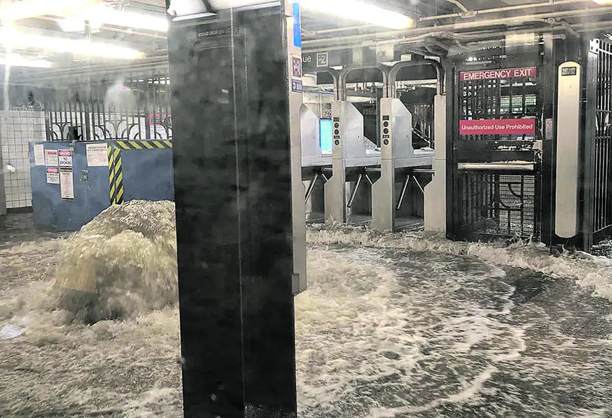 Inundaciones en Estados Unidos: anegamientos en el metro de Bueva York y dos muertos en Nueva Jersey