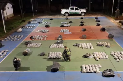 Secuestraron media tonelada de marihuana en las orillas del Río Paraná