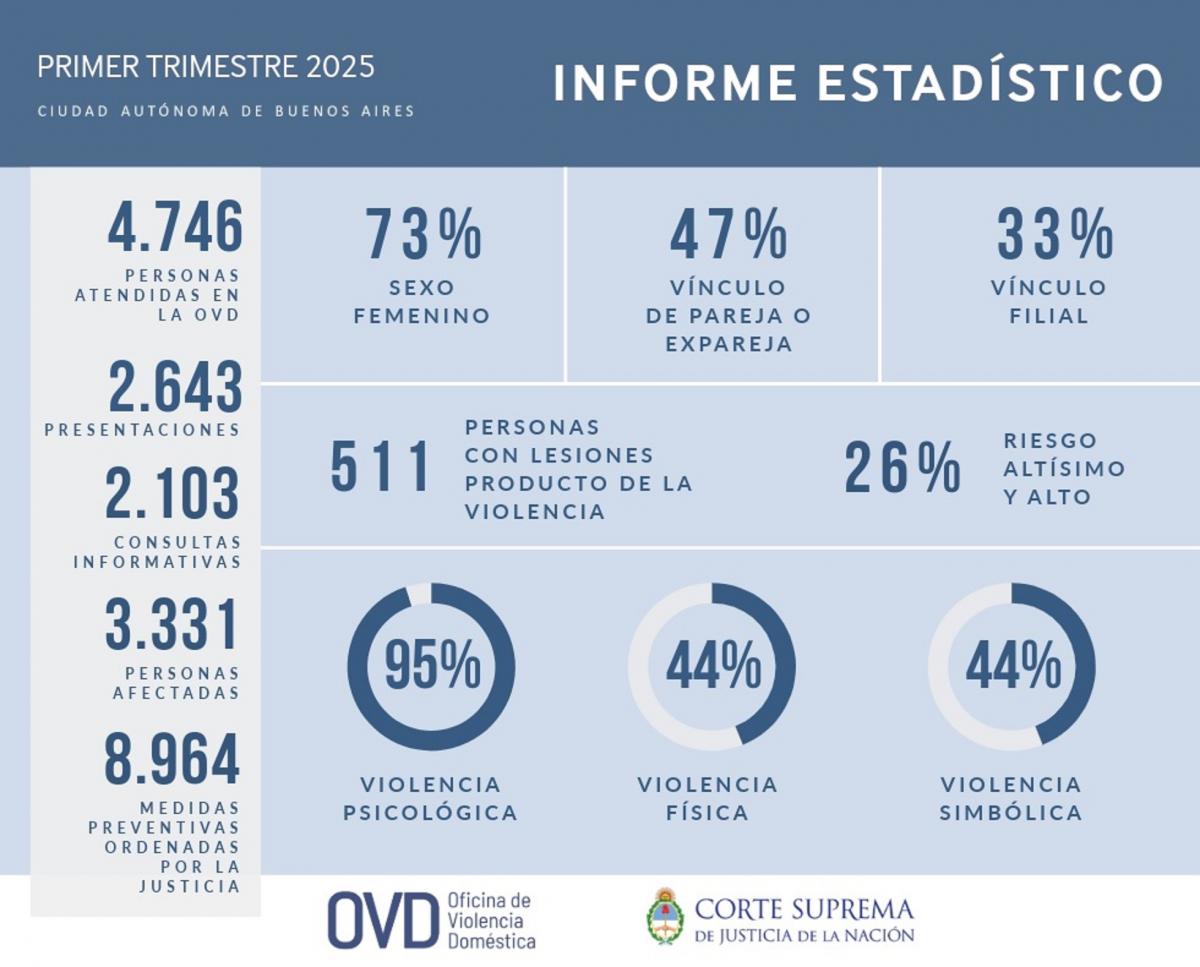 Alarmante informe sobre violencia doméstica: crecieron las denuncias y el 73 % corresponde a mujeres