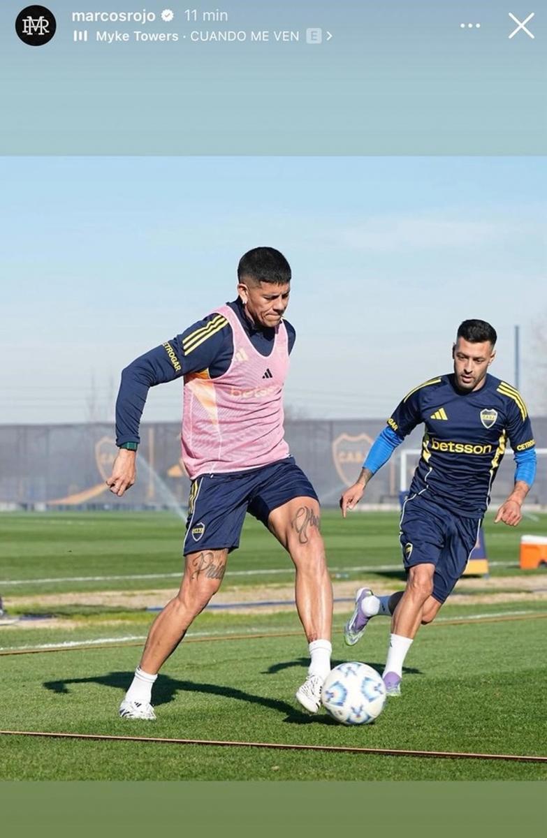 El sugestivo posteo de Marcos Rojo en medio de su difícil momento en Boca