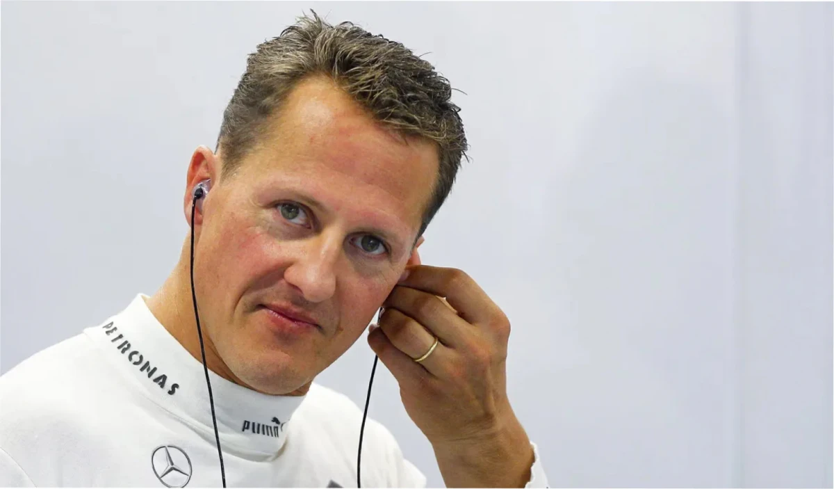 Se filtró una imagen de Michael Schumacher en el celular de Corinna Betsch