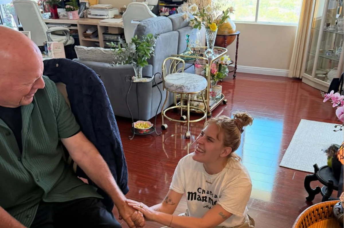 La familia Willis-Moore-Heming, más unida que nunca.