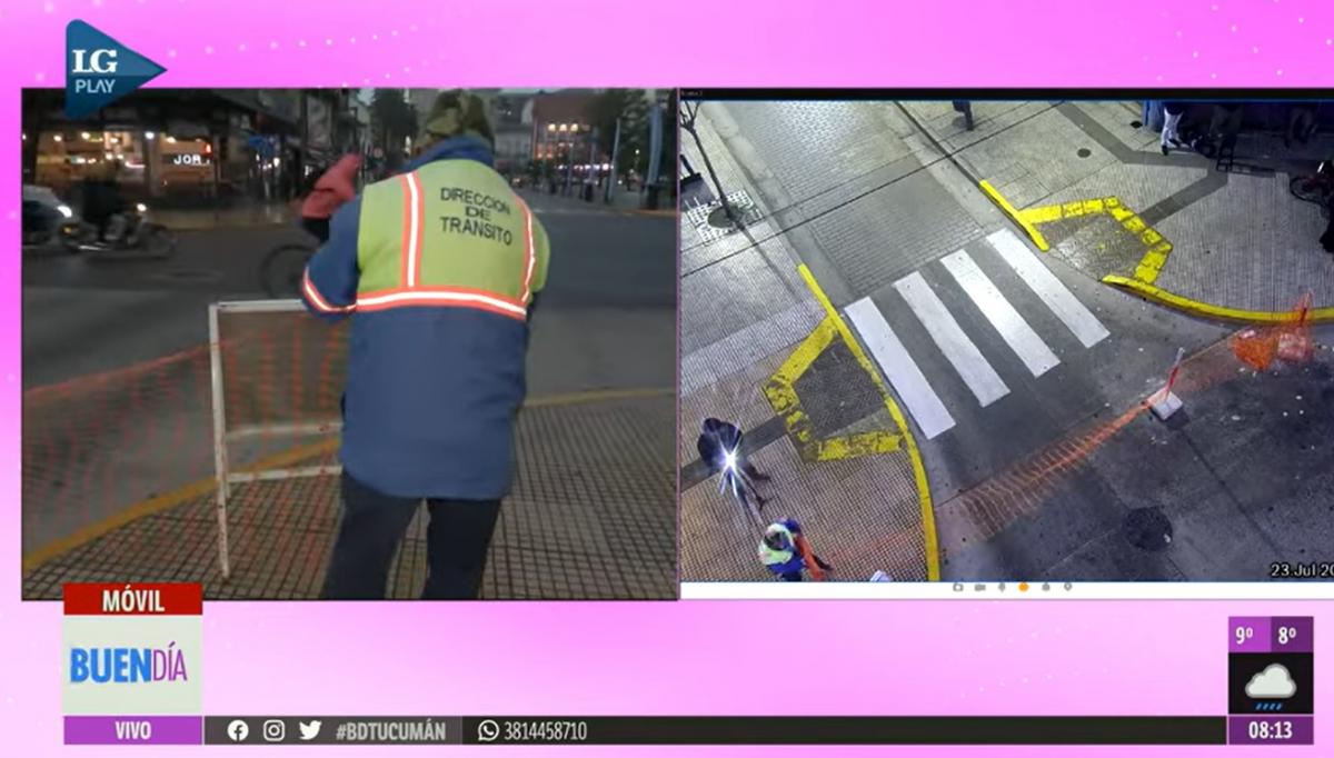 Obras en 9 de Julio y 24 de Septiembre: movieron las vallas y habilitaron por error una calle clausurada