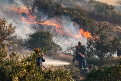 Arden 1.000 hectáreas en el sur de Grecia