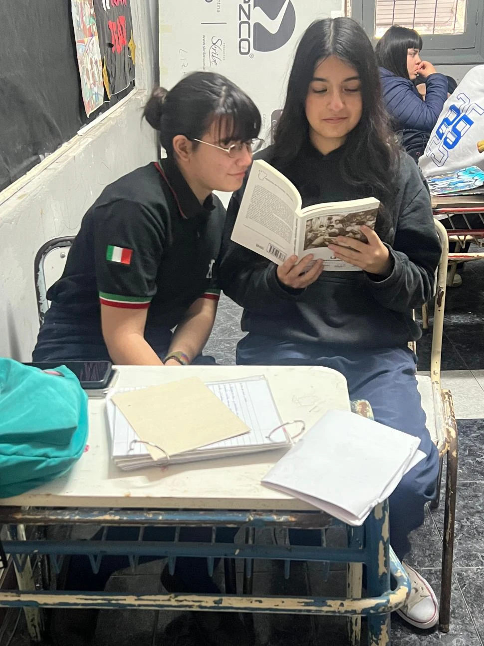 ASÍ SE PREPARAN. Alumnos de la escuela Galileo Galilei.