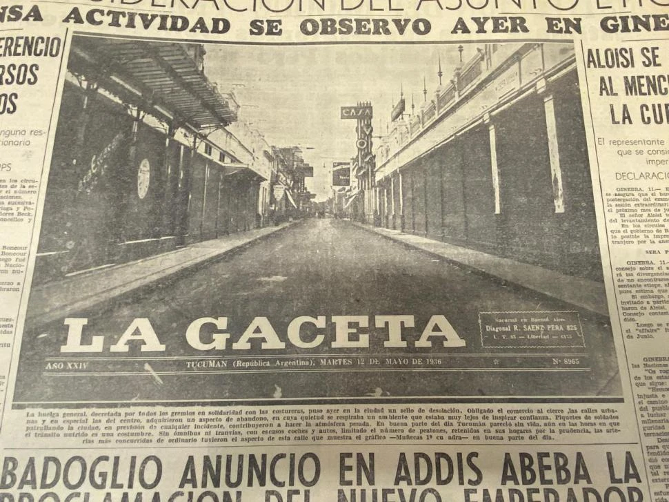 Recuerdos fotográficos: 1936. la huelga de las costureras paralizó la ciudad