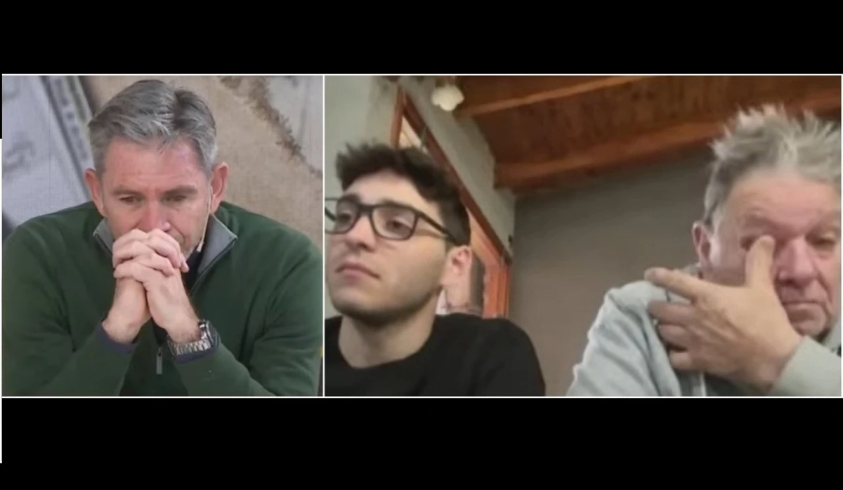 Emoción y lágrimas: el padre acusado falsamente logró hablar con su hijo