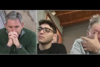 Emoción y lágrimas: el padre acusado falsamente logró hablar con su hijo