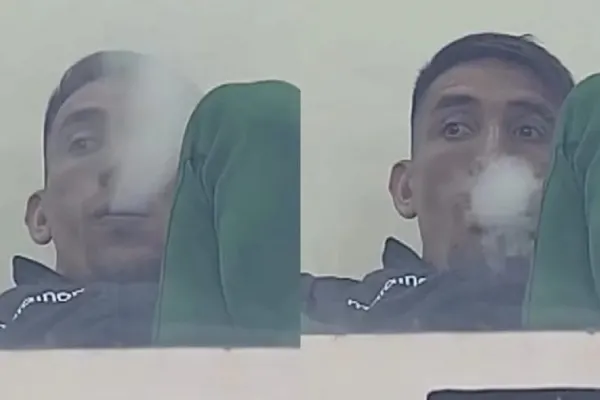 Ricardo Centurión y una nueva polémica en su carrera: estaba vapeando en pleno partido de su equipo