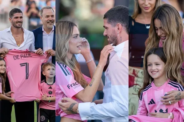 El momento romántico que vivieron Tini y Rodrigo De Paul durante la presentación del Inter Miami