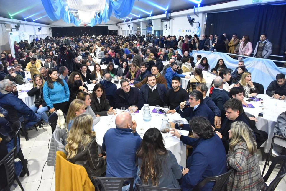 EN EL CONGRESO PARTIDARIO. Catalán encabezó el encuentro de referentes y militantes de La Libertad Avanza-Tucumán, en Banda del Río Salí. la gaceta / foto de osvaldo ripoll