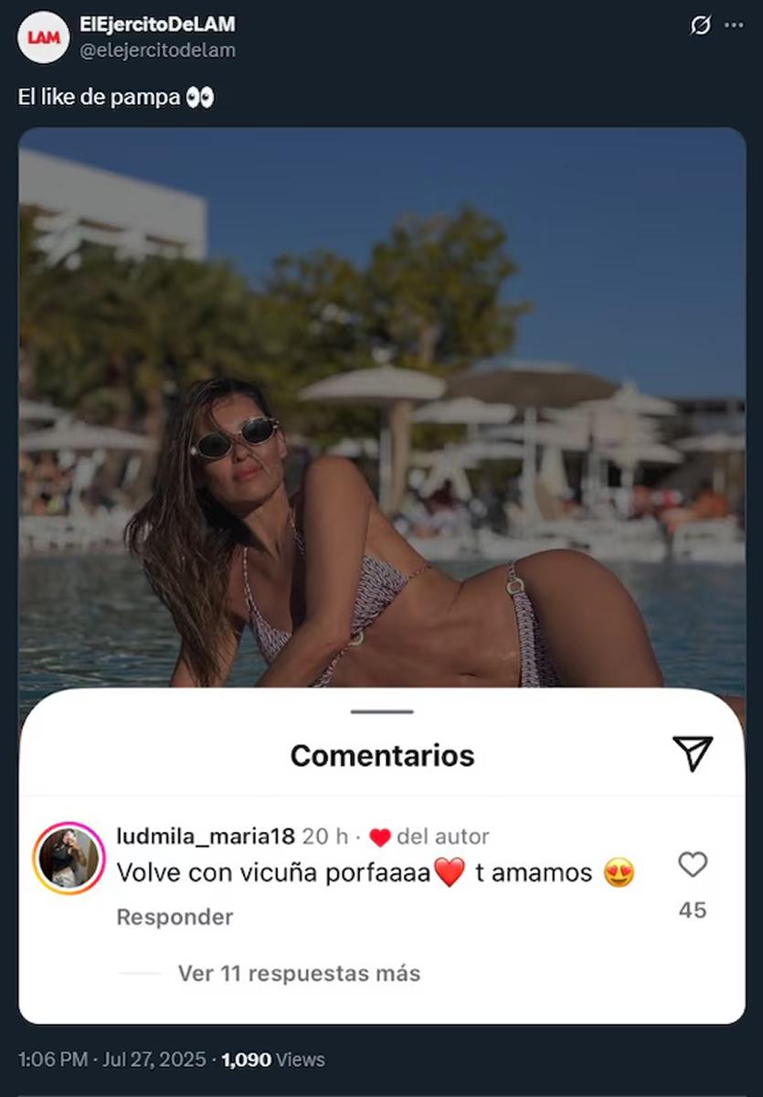 ¿Pampita dispuesta a volver con Vicuña?: El sorpresivo gesto de la modelo en redes sociales