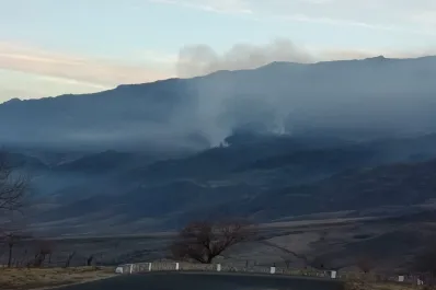 Fuego en Tafí del Valle: continúa activo un incendio en el Cerro Muñoz