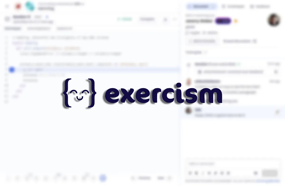 SE LLAMA EXERCISM. Tiene ejercicios prácticos, ayuda de miles de mentores voluntarios y más de 77 lenguajes para elegir. / EXERCISM