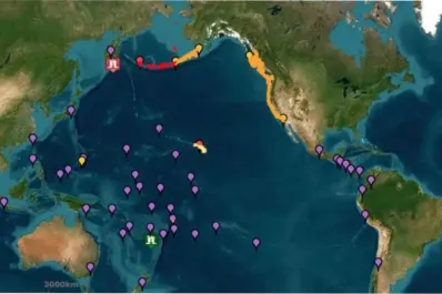 Los países de Sudamérica que corren riesgo de tsunami, tras el fuerte terremoto en Rusia