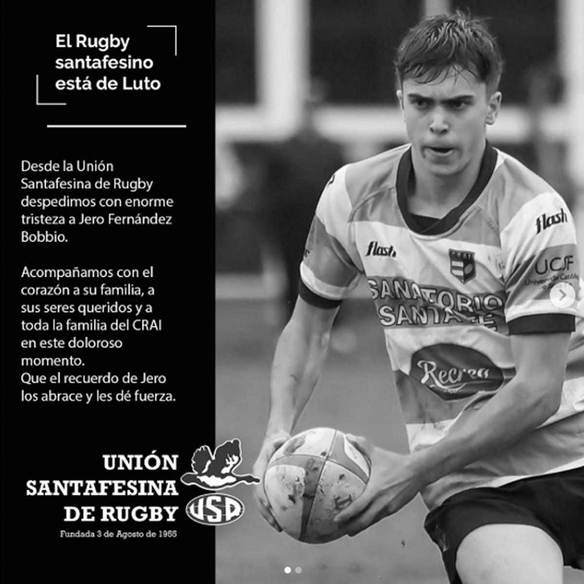 Dolor en el rugby argentino: en Rosario, falleció un jugador juvenil tras una cirugía de clavícula