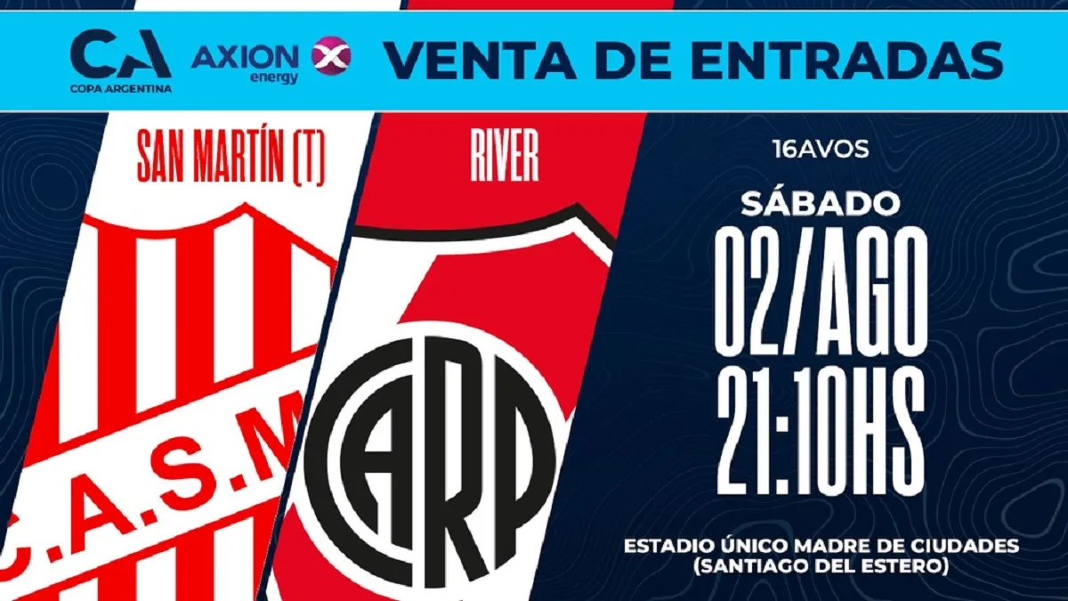 San Martín activó la reserva de entradas para el duelo con River: prioridad por antigüedad y demoras en el sistema
