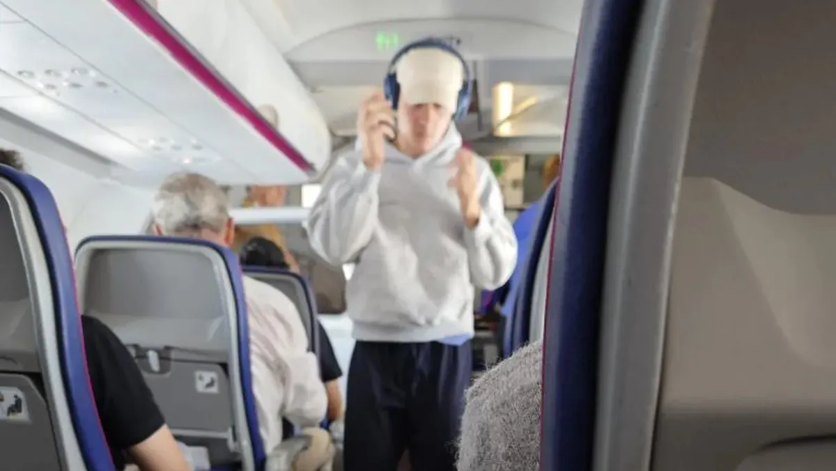 VIAJE ECONÓMICO. Franco Colapinto optó por viajar en una aerolínea low cost para llegar al Gran Premio de Hungría