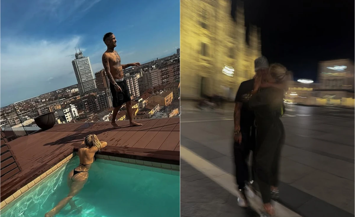 Wanda Nara y L-Gante pasearon juntos por Europa y negaron tener una relación