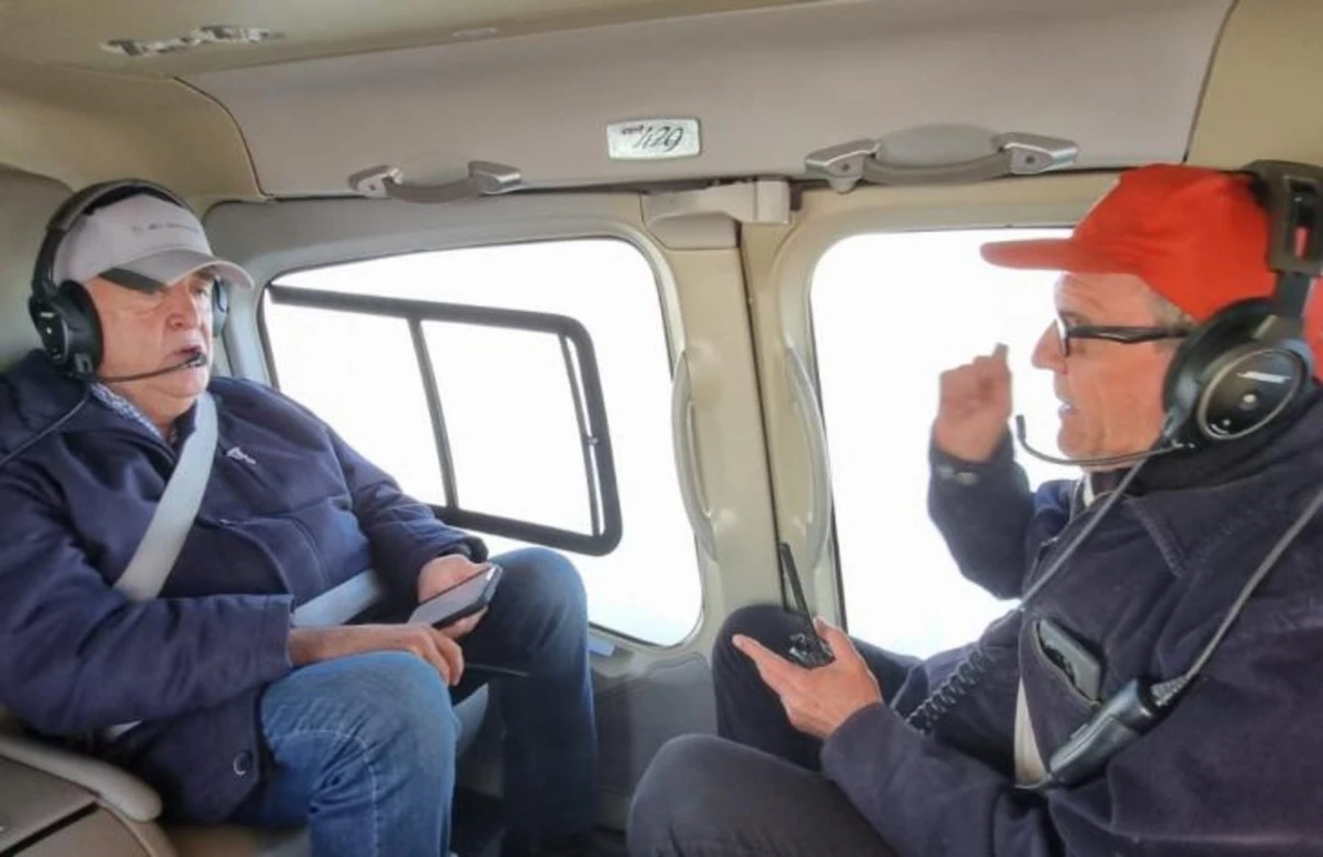 Jaldo sobrevoló el Cerro Muñoz y coordinó esfuerzos para combatir incendio en Tafí del Valle