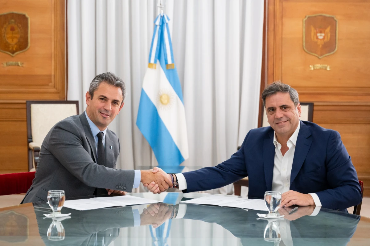 Catalán y Martín Menem firmaron un acuerdo para impulsar la capacitación sobre la Boleta Única