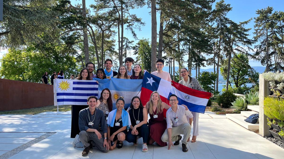 DIVERSIDAD REGIONAL. Nazarena trabajó con líderes del cono sur, de Chile, Paraguay y Uruguay. / CORTESÍA NAZARENA ESTRADE