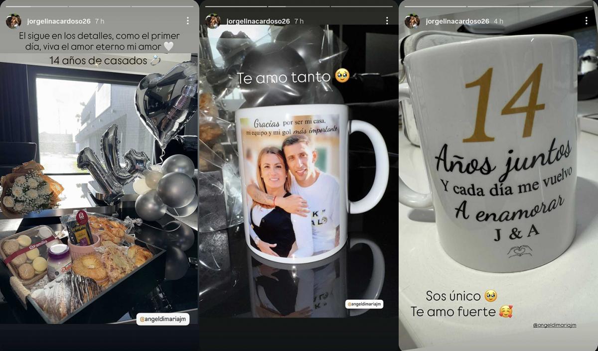 El tierno regalo de Ángel Di María a su esposa por las Bodas de Marfil