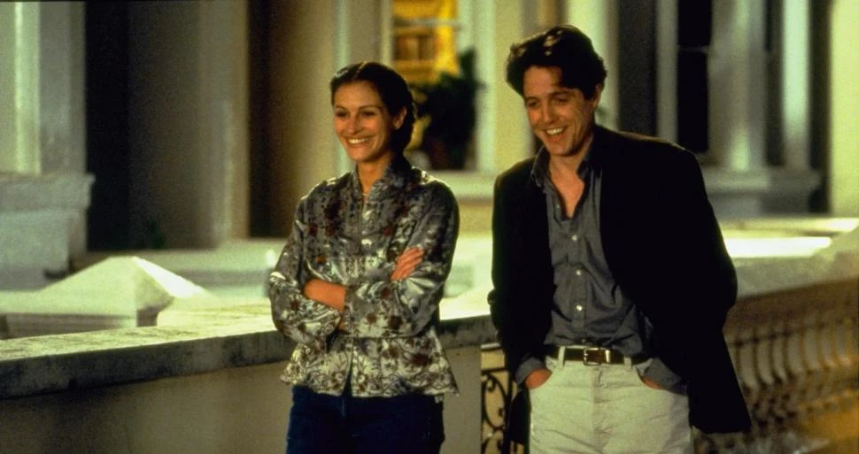 BUSCANDO EL AMOR. Julia Roberts y Hugh Grant, en “Notting Hill”.
