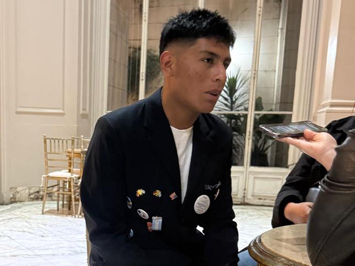 ÉL ES FRANCISCO. Vive en Ancajuli, estudia en Las Arquitas y fue elegido por una beca internacional para conocer otra cultura. / CORTESÍA ROTARY CLUB DE TUCUMAN