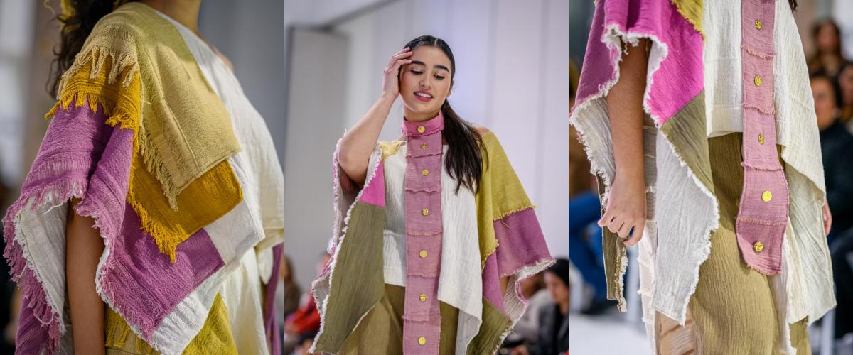PASARELA INTERNACIONAL. La diseñadora jujeña presentó en Lima 12 conjuntos hechos a mano que reflejan la identidad andina y la moda sostenible en la pasarela Iconic Runway.