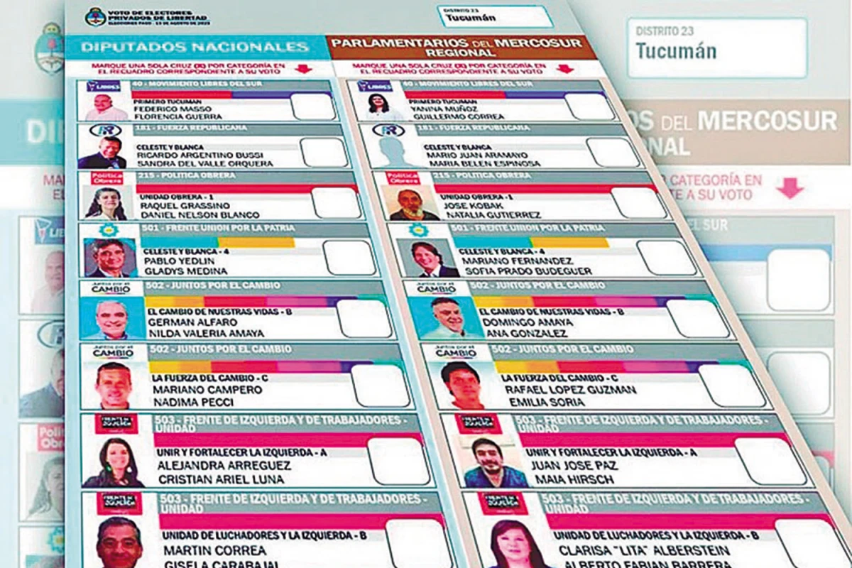 NUEVO INSTRUMENTO. La Boleta Única Papel (BUP) se utilizará por primera vez en Tucumán en estas nacionales.