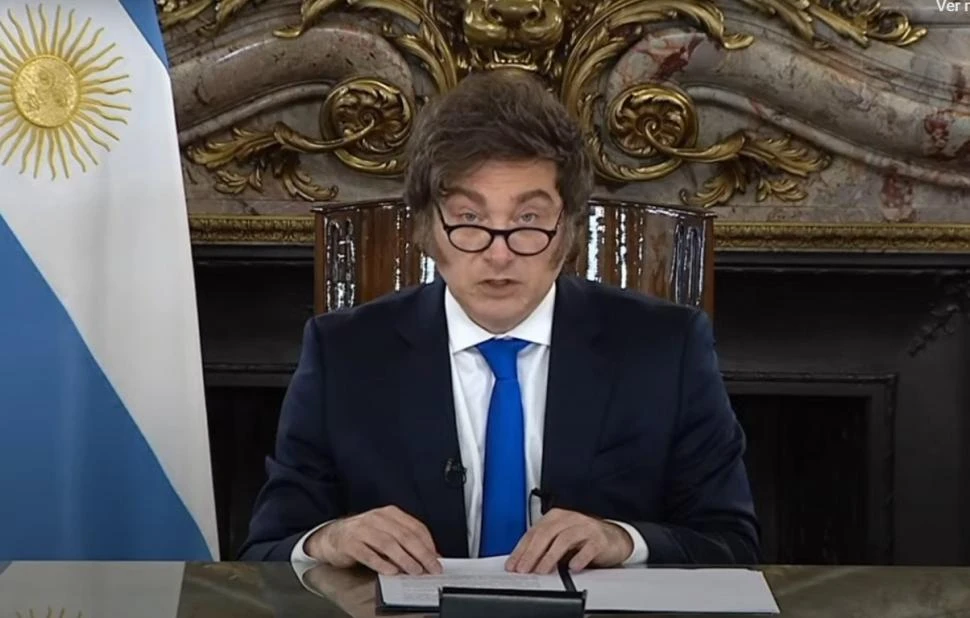 Javier Milei, presidente de la Nación.