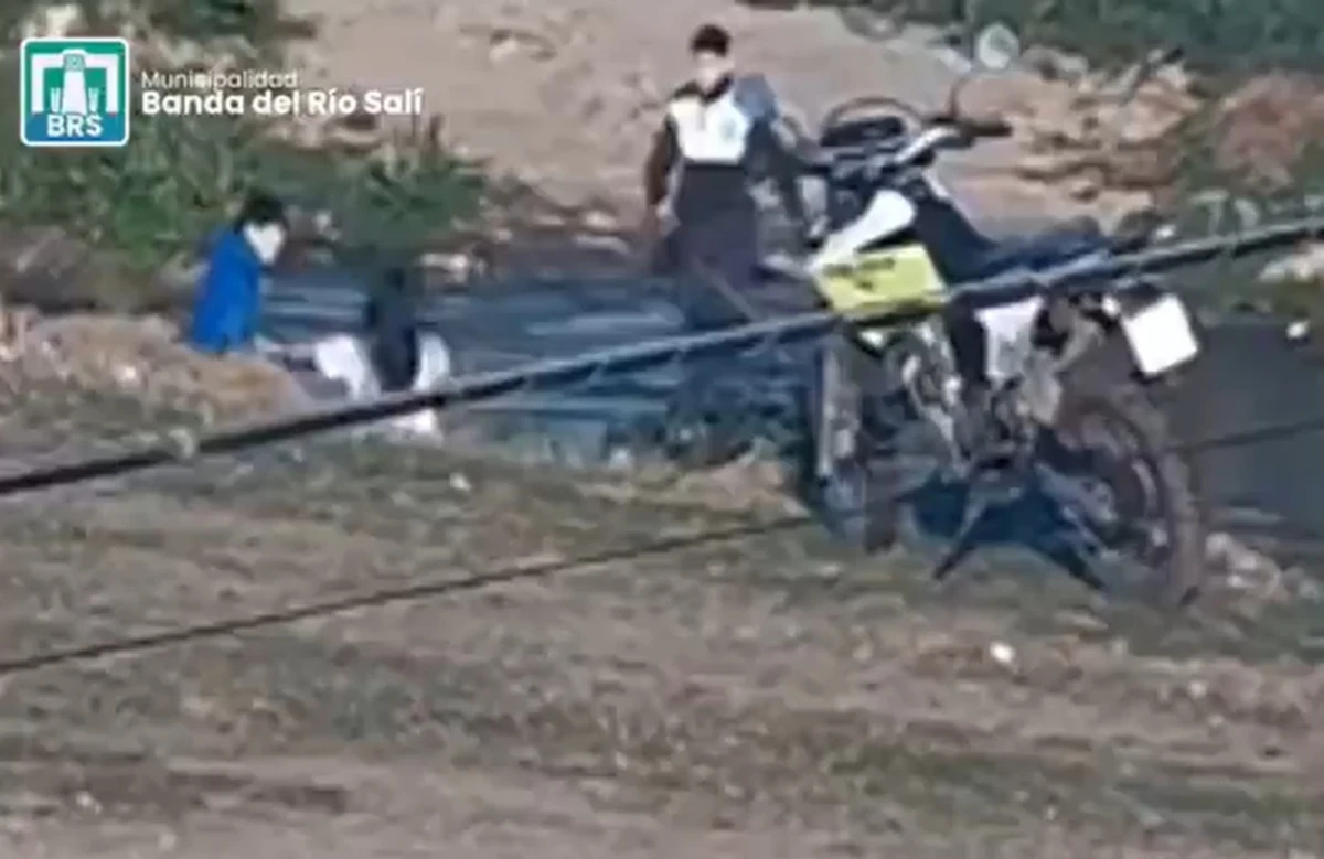Banda del Río Salí: las cámaras de seguridad lo captaron cuando golpeaba a su pareja y quedó detenido