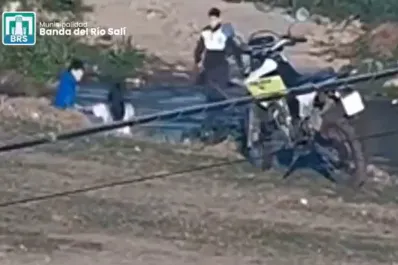 Banda del Río Salí: las cámaras de seguridad lo captaron cuando golpeaba a su pareja y quedó detenido