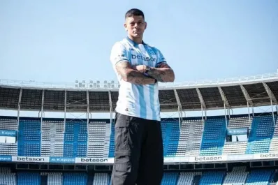 La insólita presentación de Marcos Rojo en Racing