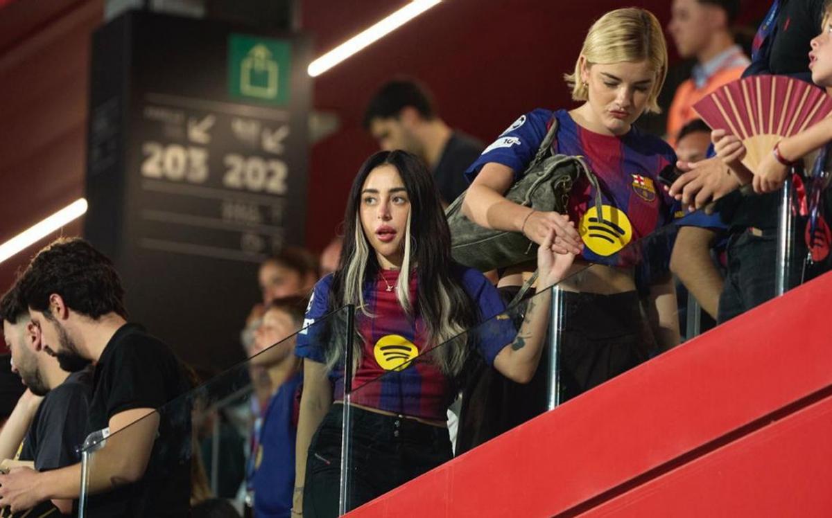 Nicki Nicole estuvo presente en el partido en el que el Barcelona goleó al Como con dos anotaciones de Lamine Yamal.